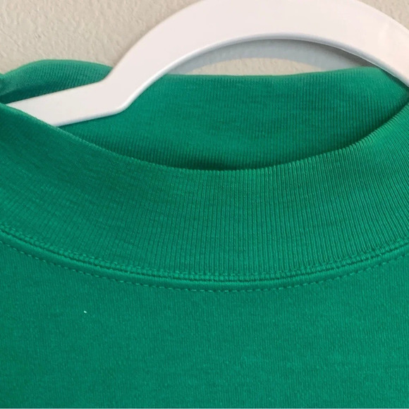 Vintage Looney Tunes Embroidered Large Mock Neck long sleeve shirt green - Picture 10 of 14